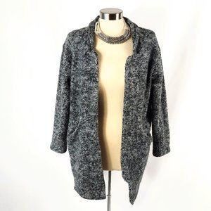 Zara Collection Marled Knit Open Grey Cardigan